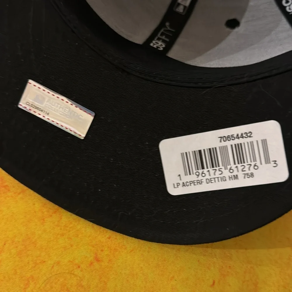 NEW ERA DETROIT TIGERS MENS GREY‎ 59FIFTY FITTED HAT 7 5/8